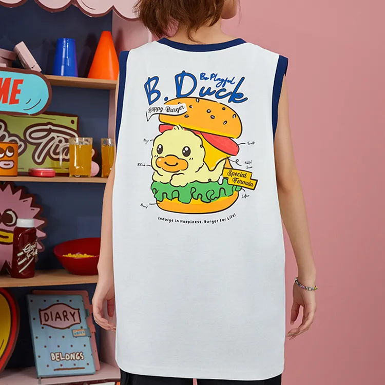 B.Duck T Shirts Women's White-2