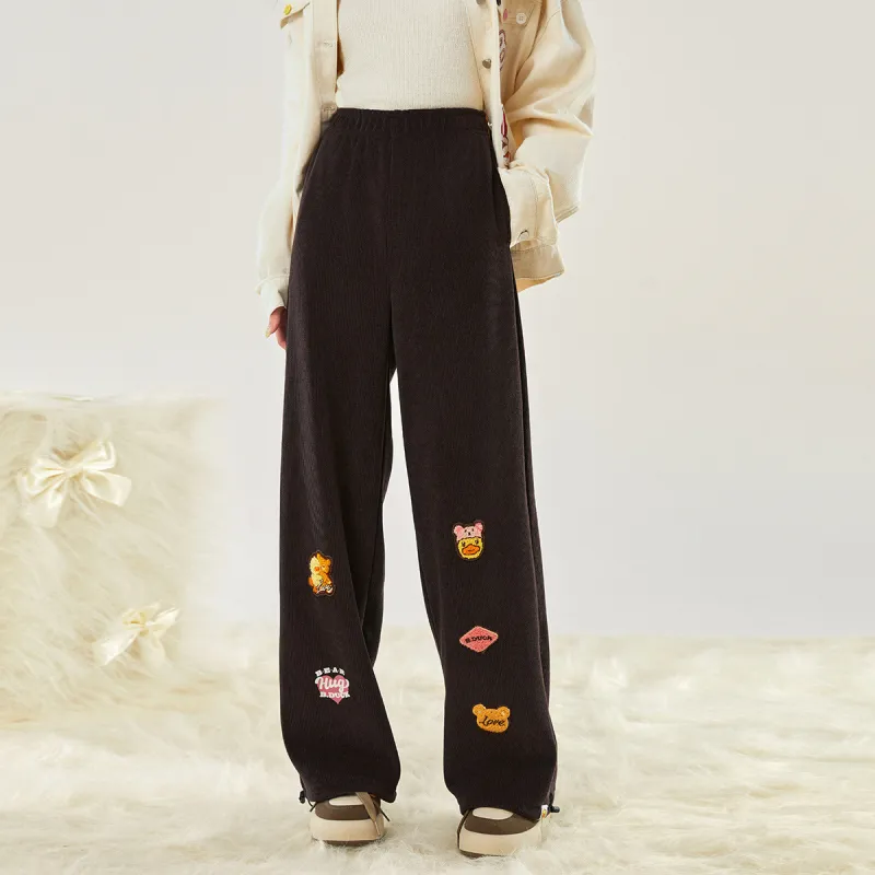 B.Duck Casual Pants Women's Brown-3