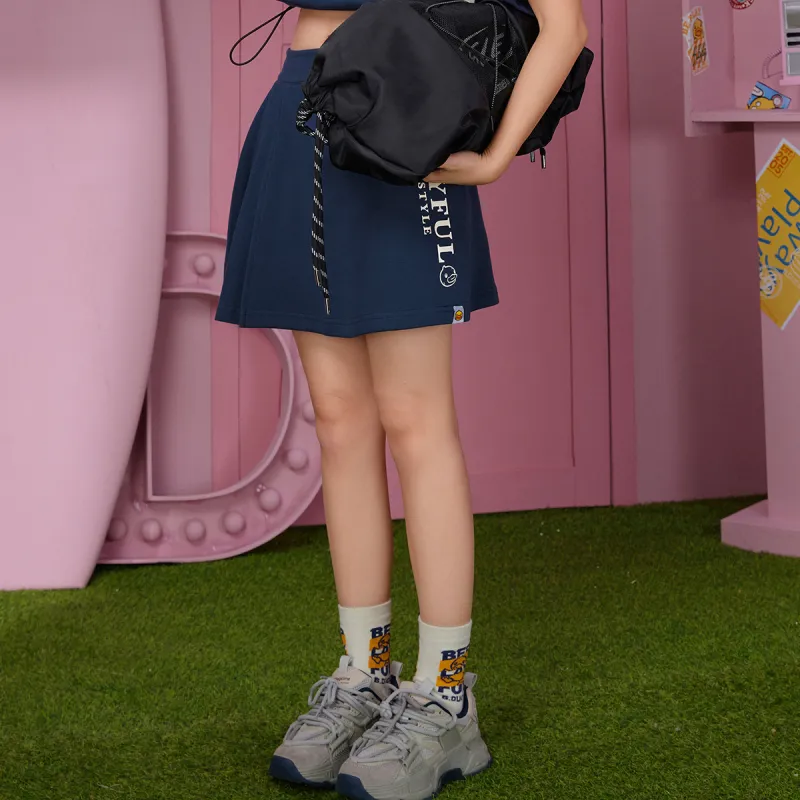 B.Duck Casual Short Skirts Women's Navy Blue-4