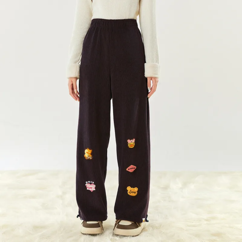 B.Duck Casual Pants Women's Brown-2