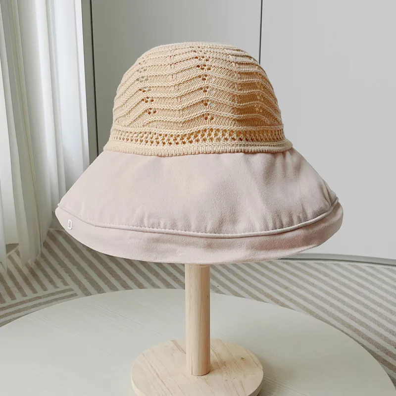 Top Melon Bowknot Beach Visor Sun Hat Sun Protection Hat Women's-8