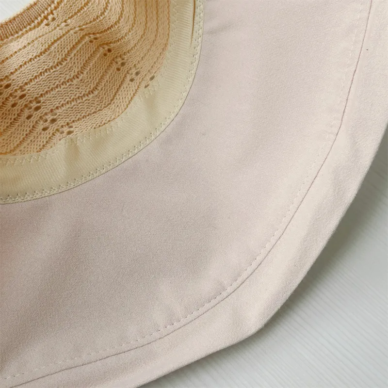 Top Melon Bowknot Beach Visor Sun Hat Sun Protection Hat Women's-10