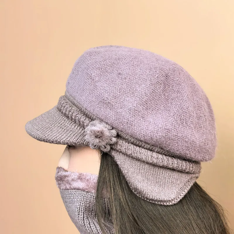 Top Melon Viscose Beanies Women's-2