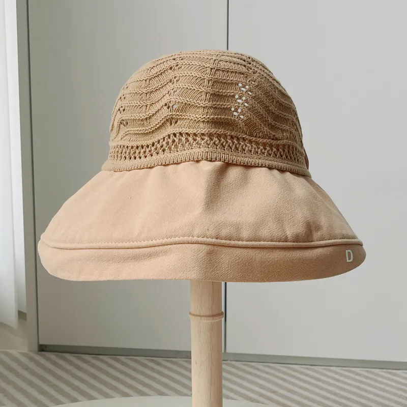 Top Melon Bowknot Beach Visor Sun Hat Sun Protection Hat Women's-1