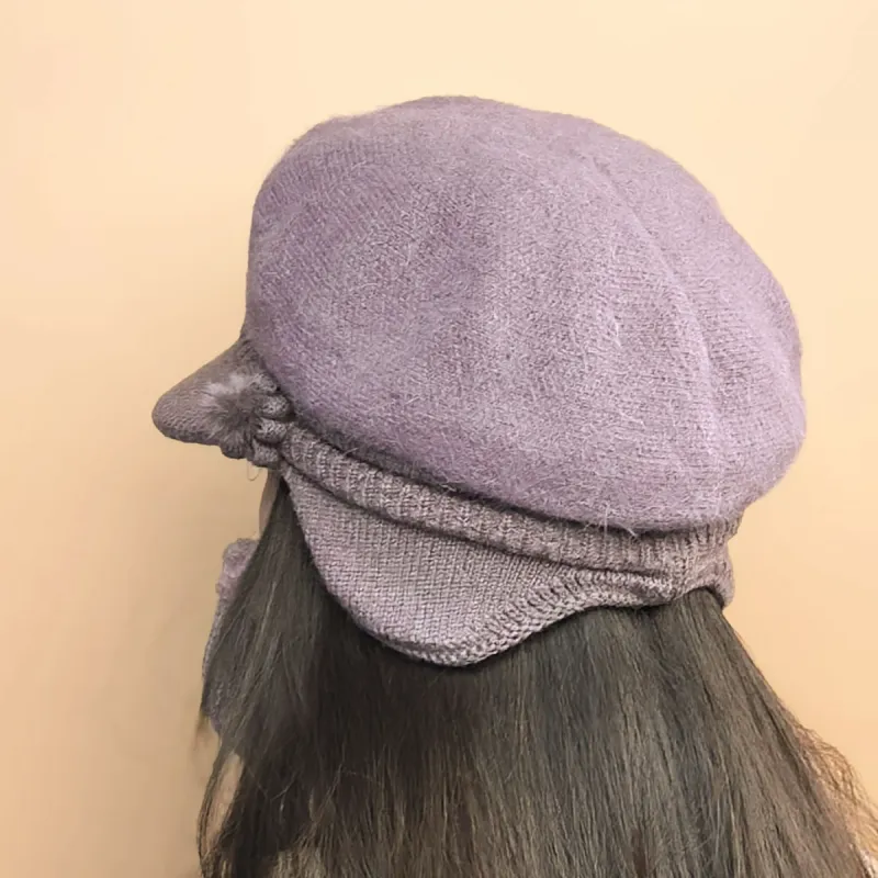 Top Melon Viscose Beanies Women's-3