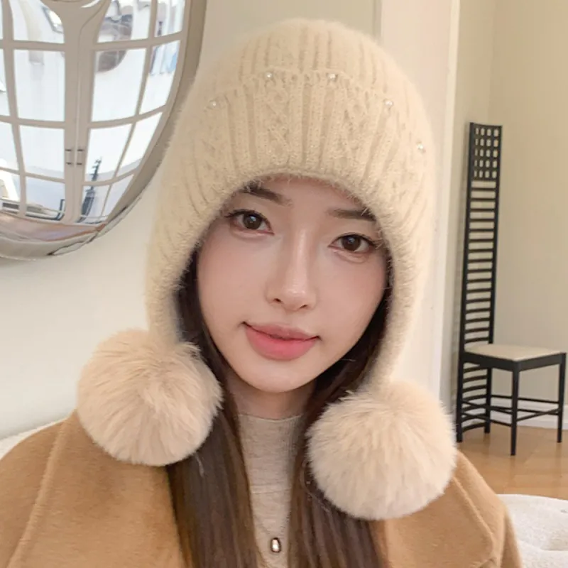 Top Melon Acrylic Beanies Women's-3