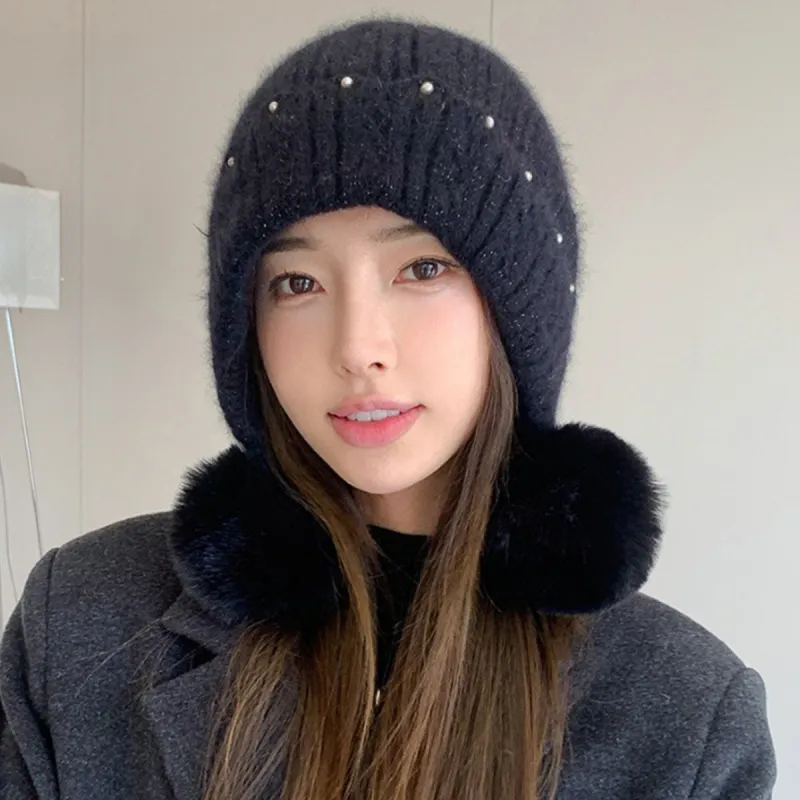 Top Melon Acrylic Beanies Women's-7