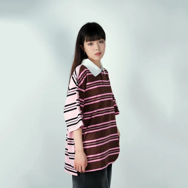FEAROM Polo Shirts Unisex Coral-6