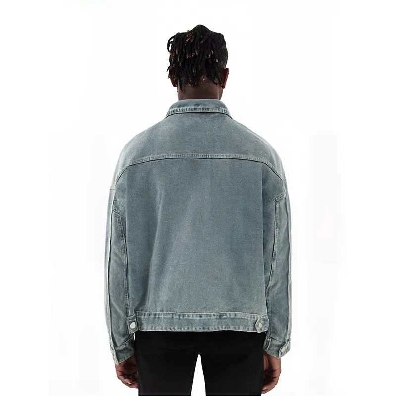 FEAROM Denim Jacket Unisex Vintage Blue-2