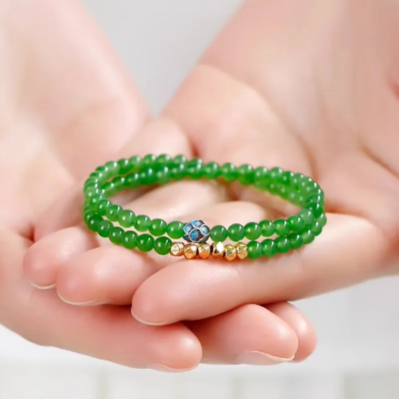 GOLDFISH ALLEY Hetian Jade Bracelets Jasper Women's-4