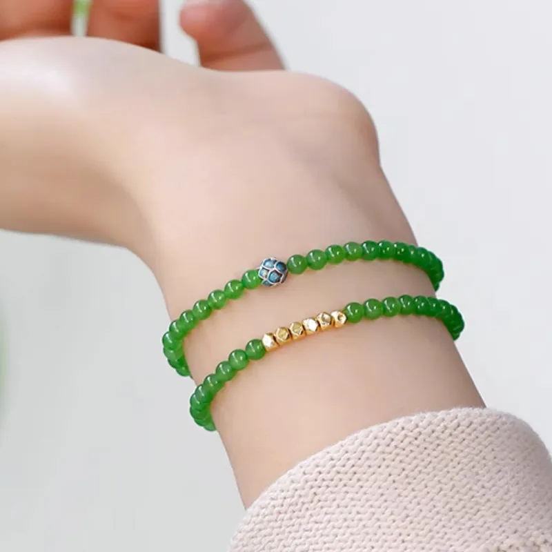 GOLDFISH ALLEY Hetian Jade Bracelets Jasper Women's-1