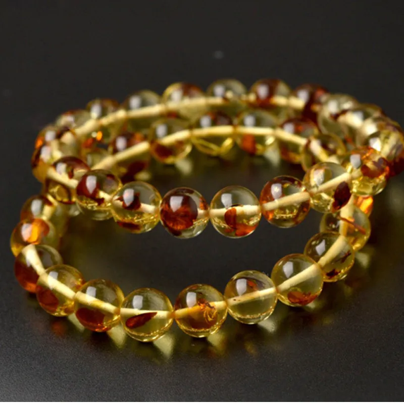 GOLDFISH ALLEY Amber Beeswax Jade Bracelets Unisex-9