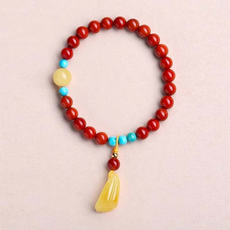 GOLDFISH ALLEY South Red Agate Fine Jade Bracelets Women's-1