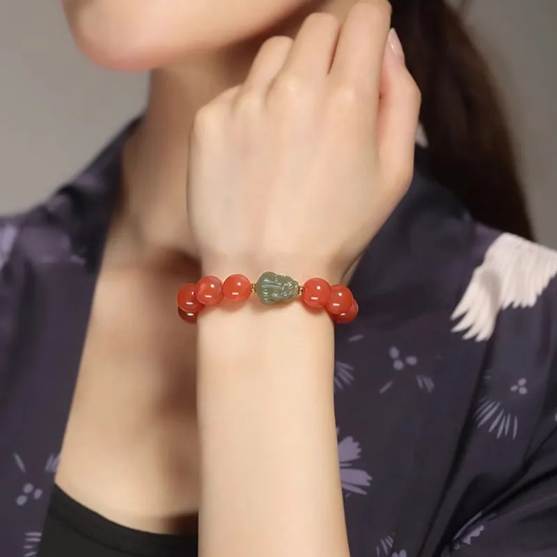 GOLDFISH ALLEY South Red Agate Bracelets Unisex-3
