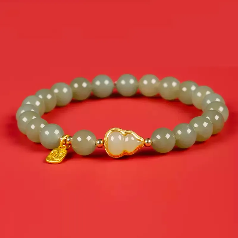 GOLDFISH ALLEY Bracelets Pale Greenish White Jade Women's-3