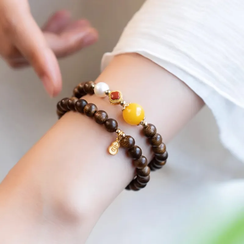 GOLDFISH ALLEY Fragrance Agarwood Bracelets Unisex-2