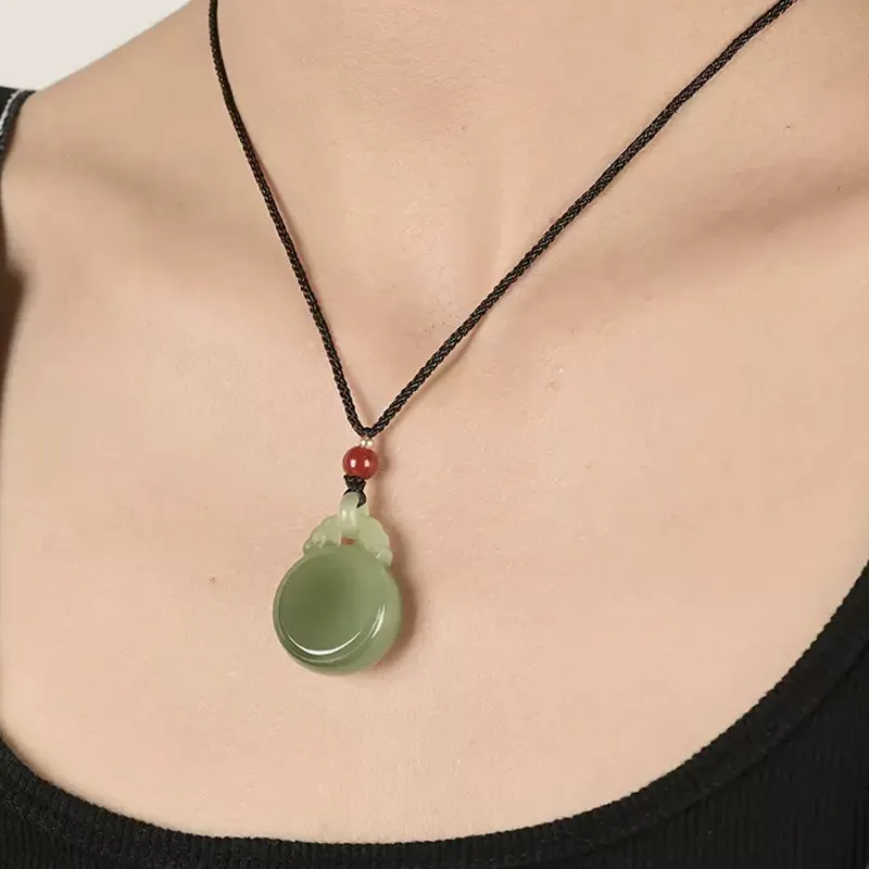 GOLDFISH ALLEY Pendants Pale Greenish White Jade Unisex-1