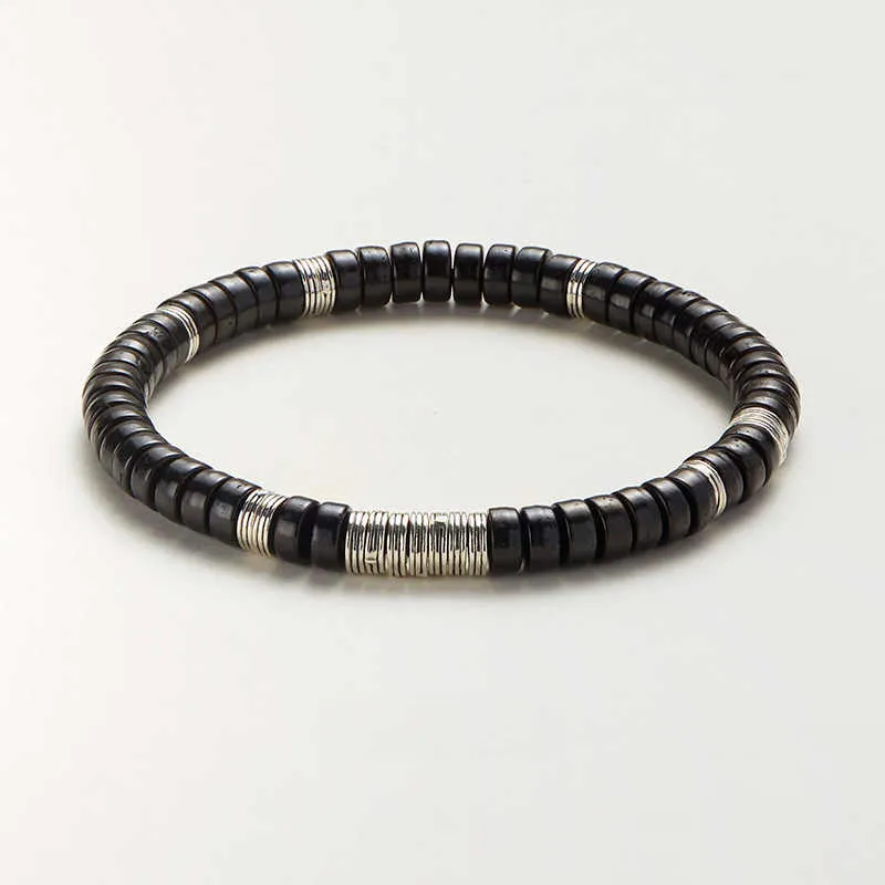 GOLDFISH ALLEY Coconut Shell Beads Bracelets Unisex-1