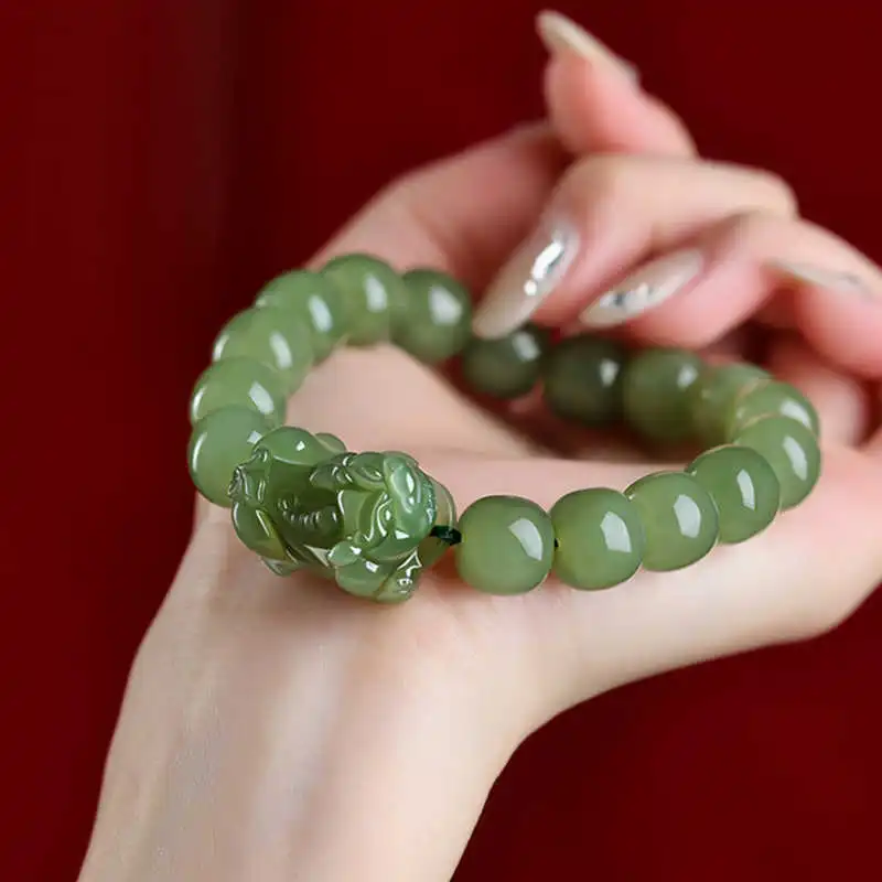 GOLDFISH ALLEY Bracelets Green Jade Unisex-2