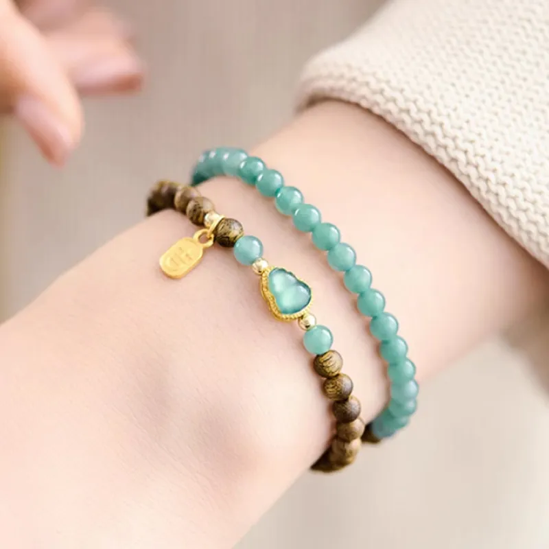 GOLDFISH ALLEY Ice Glutinous Jadeite Bracelets Women's-4
