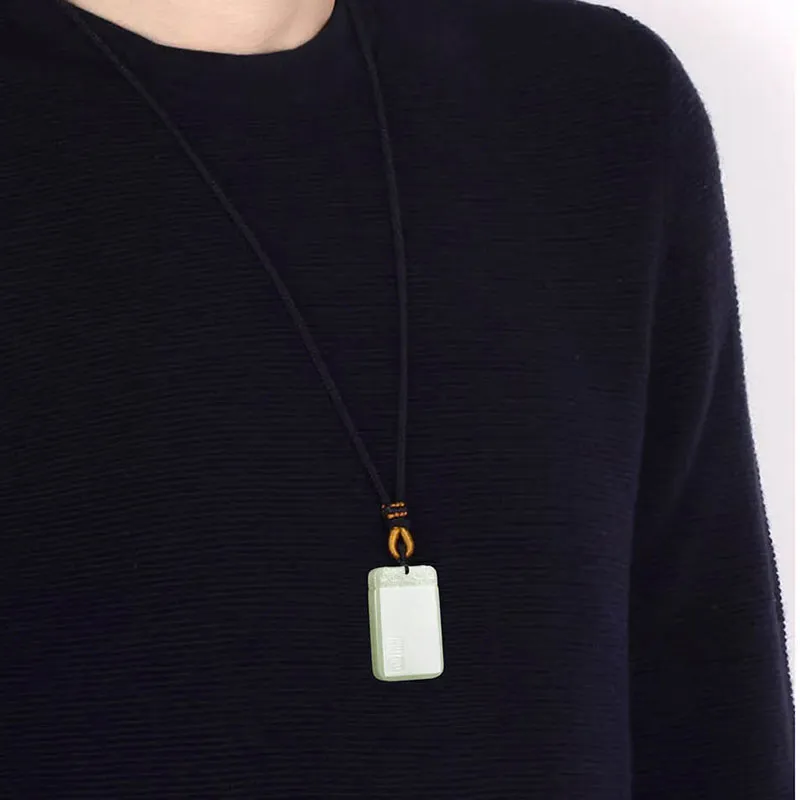 GOLDFISH ALLEY Pendants Pale Greenish White Jade Unisex-1