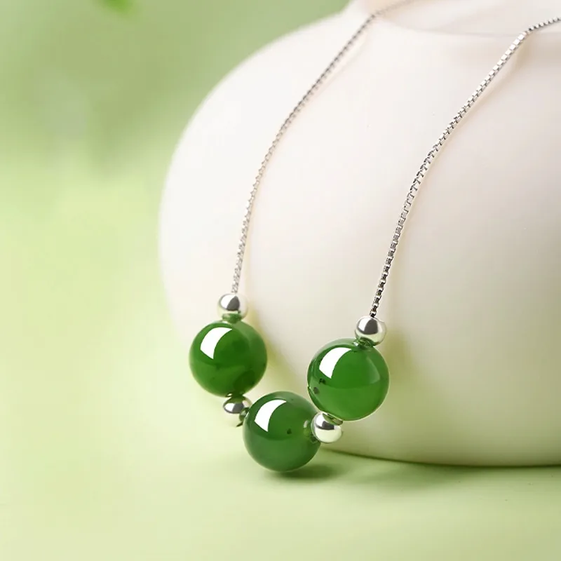 GOLDFISH ALLEY Hetian Jade Necklaces Jasper Women's-1