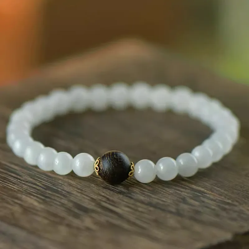 GOLDFISH ALLEY Hetian Jade Bracelets White Jade Women's-2