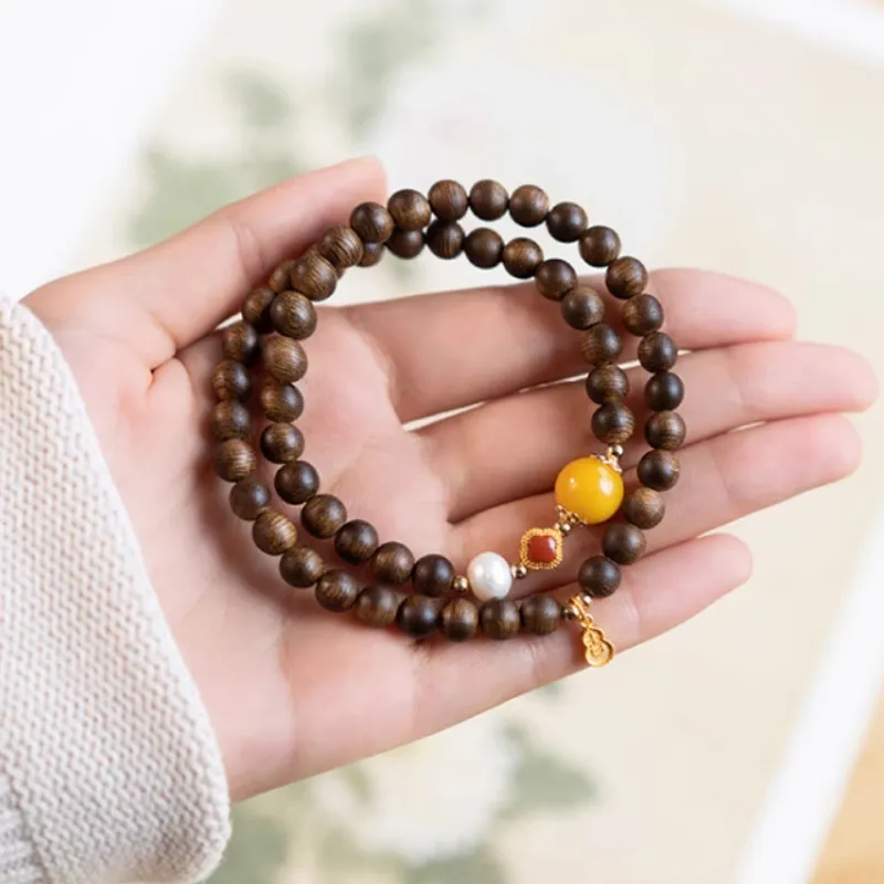 GOLDFISH ALLEY Fragrance Agarwood Bracelets Unisex-3