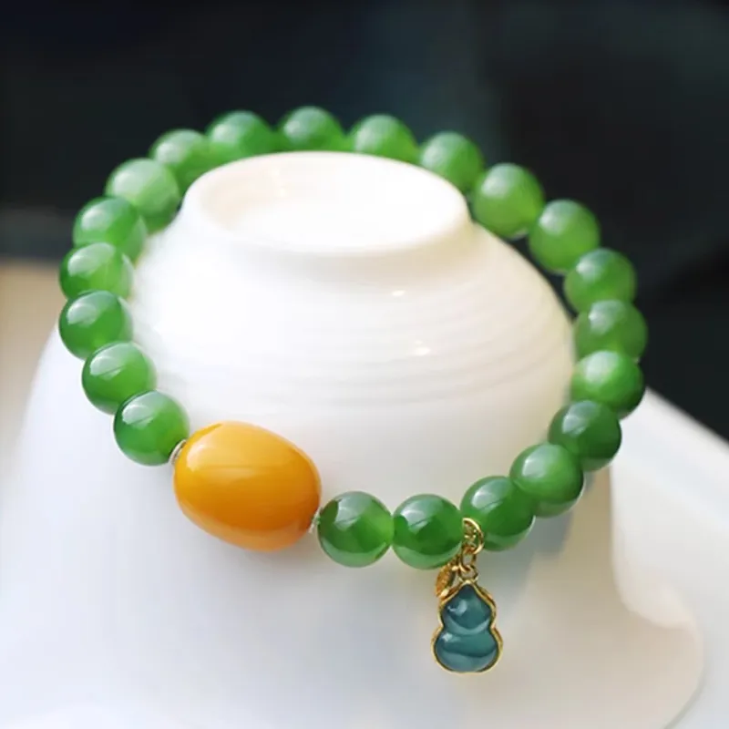 GOLDFISH ALLEY Hetian Jade Bracelets Jasper Unisex-3