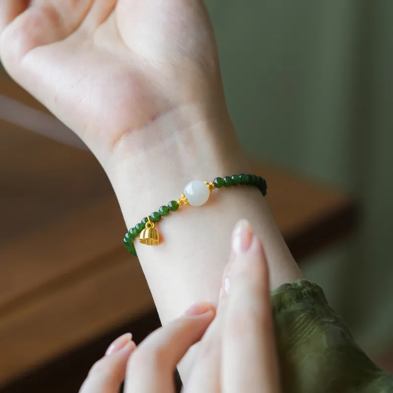 GOLDFISH ALLEY Hetian Jade Bracelets Jasper Women's-2