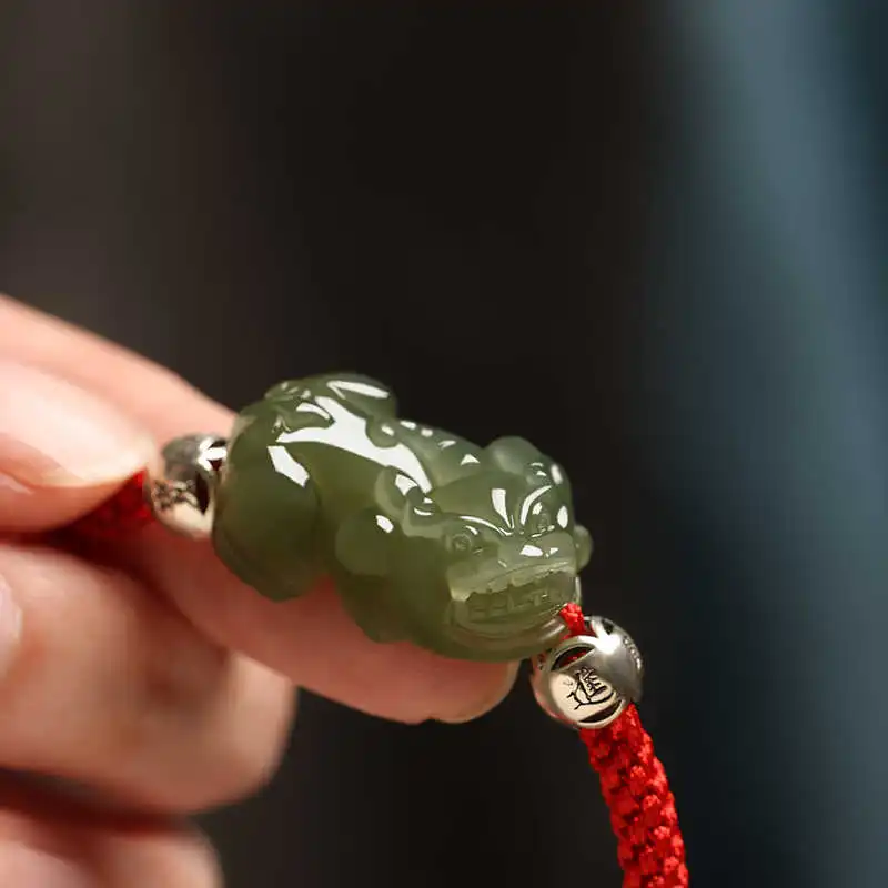 GOLDFISH ALLEY Hetian Jade Bracelets Green Jade Unisex-3