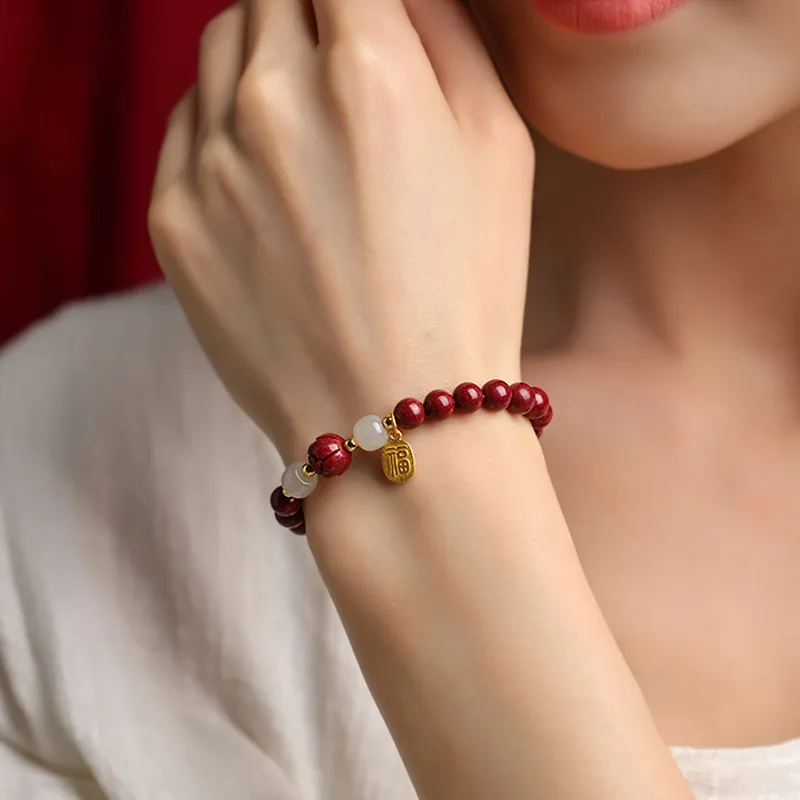 GOLDFISH ALLEY Reconstructed Cinnabar Bracelets Women's-1