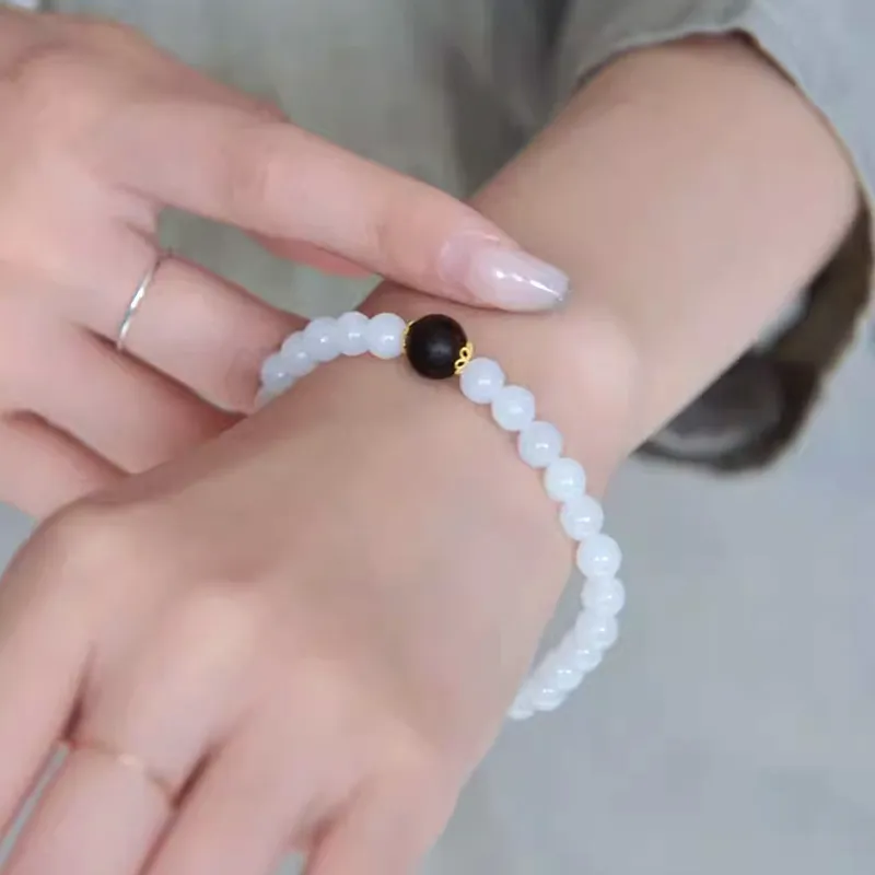 GOLDFISH ALLEY Hetian Jade Bracelets White Jade Women's-3