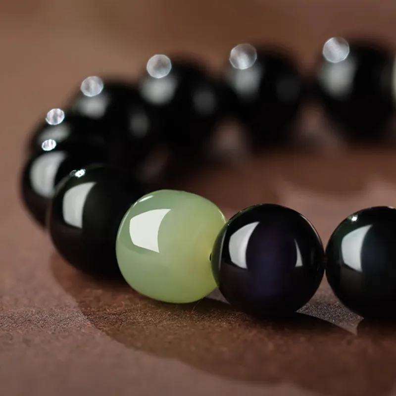 GOLDFISH ALLEY Obsidian Bracelets Unisex-9