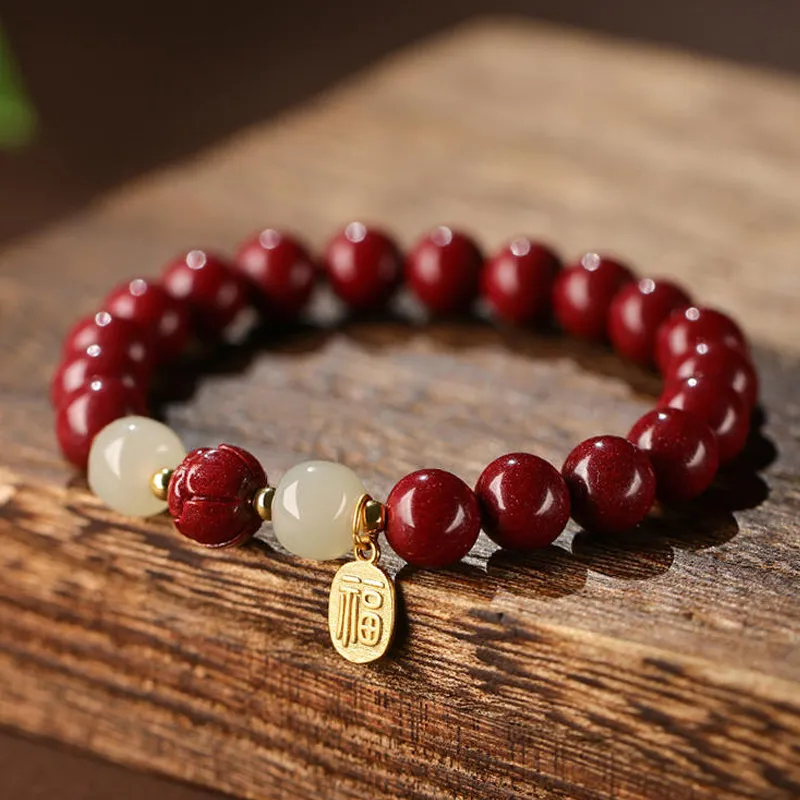 GOLDFISH ALLEY Reconstructed Cinnabar Bracelets Women's-2