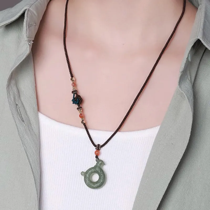 GOLDFISH ALLEY Necklaces Green Jade Unisex-2