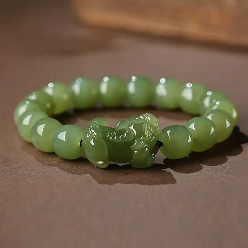 GOLDFISH ALLEY Bracelets Green Jade Unisex-3