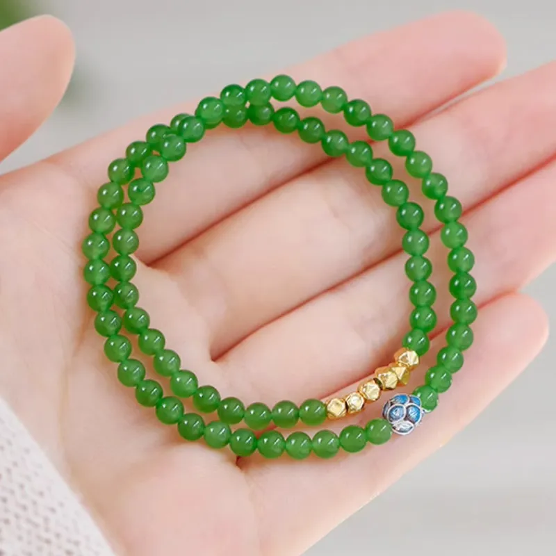 GOLDFISH ALLEY Hetian Jade Bracelets Jasper Women's-2