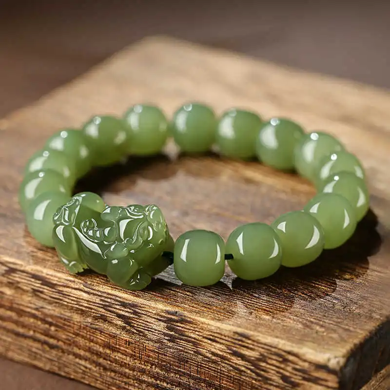 GOLDFISH ALLEY Bracelets Green Jade Unisex-1