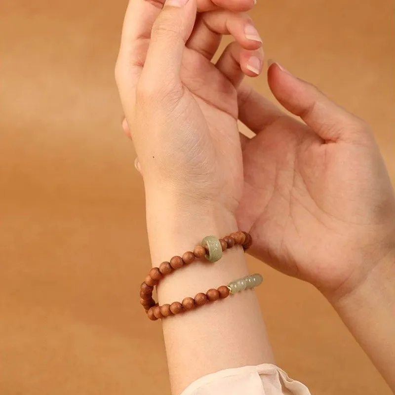 GOLDFISH ALLEY Bracelets Pale Greenish White Jade Women's-1