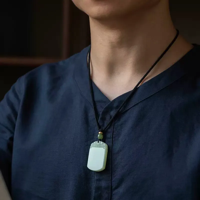 GOLDFISH ALLEY Pendants Pale Greenish White Jade Unisex-1
