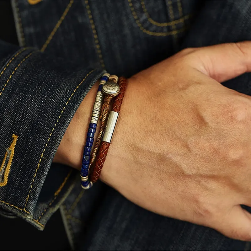 GOLDFISH ALLEY Lapis Lazuli Bracelets Men's-2