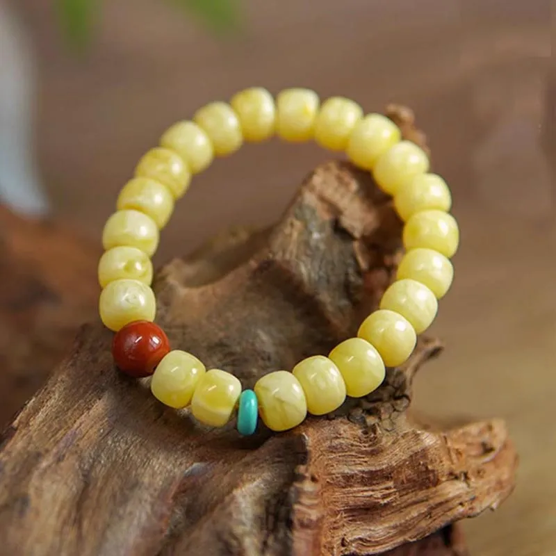 GOLDFISH ALLEY Beeswax Fine Jade Bracelets Women's-5