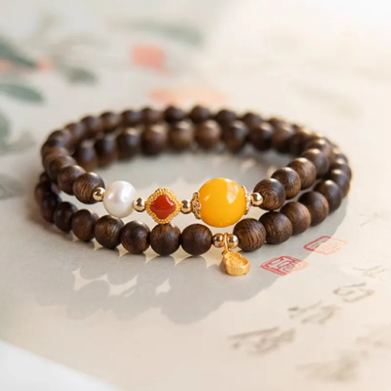 GOLDFISH ALLEY Fragrance Agarwood Bracelets Unisex-1
