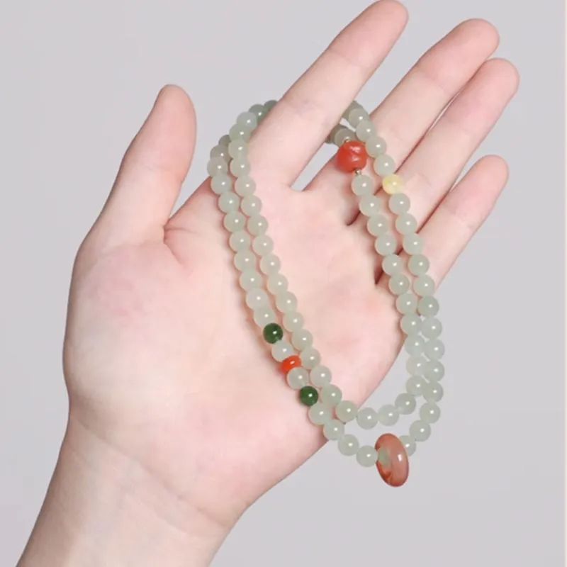 GOLDFISH ALLEY Bracelets Pale Greenish White Jade Women's-3