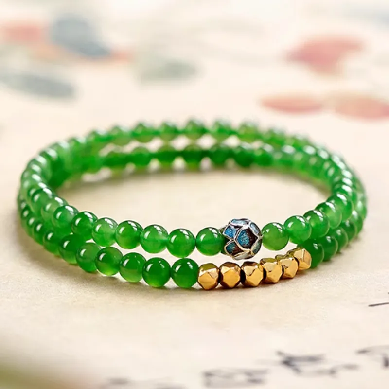 GOLDFISH ALLEY Hetian Jade Bracelets Jasper Women's-3