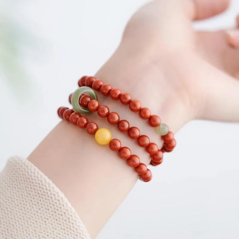 GOLDFISH ALLEY South Red Agate Bracelets Women's-3