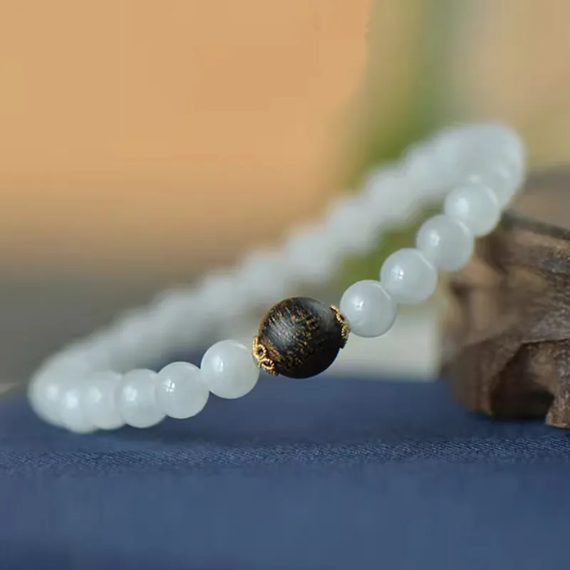 GOLDFISH ALLEY Hetian Jade Bracelets White Jade Women's-1