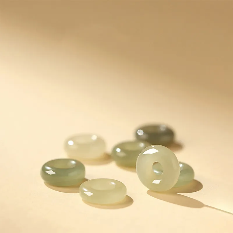 GOLDFISH ALLEY Bracelets Pale Greenish White Jade Women's-4