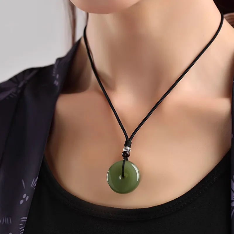 GOLDFISH ALLEY Pendants Pale Greenish White Jade Unisex-2